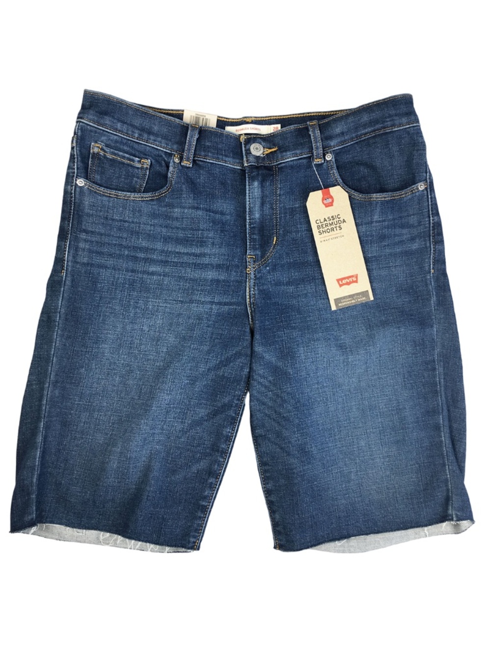 Levi’s Women's Classic Bermuda Cut Off Denim Shorts 28 NWT
